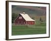 Barn and Windmill in Colfax, Palouse Region, Washington, USA-Adam Jones-Framed Photographic Print