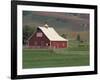 Barn and Windmill in Colfax, Palouse Region, Washington, USA-Adam Jones-Framed Photographic Print