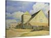 Barn at Cherington, Gloucestershire-William Rothenstein-Stretched Canvas