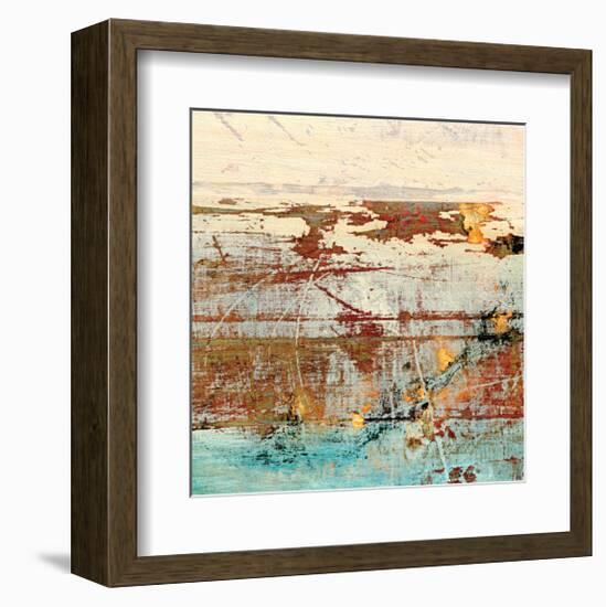 Barn Blue Square II-J^ McKenzie-Framed Giclee Print