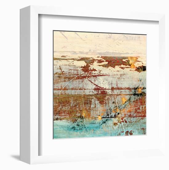 Barn Blue Square II-J^ McKenzie-Framed Giclee Print