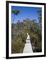 Barn Bluff on the Overland Track, Tasmania, Australia-Julian Love-Framed Photographic Print