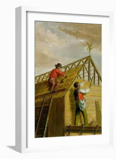 Barn Builders, 1836-Asher Brown Durand-Framed Giclee Print