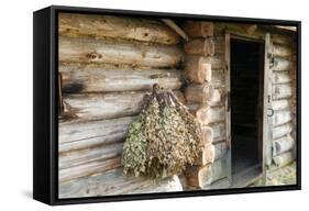 Barn Exterior, Varska, Estonia, Baltic States-Nico Tondini-Framed Stretched Canvas