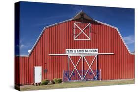 Barn, Farm and Ranch Museum, Elk City, Oklahoma, USA-Walter Bibikow-Stretched Canvas