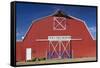Barn, Farm and Ranch Museum, Elk City, Oklahoma, USA-Walter Bibikow-Framed Stretched Canvas