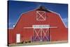 Barn, Farm and Ranch Museum, Elk City, Oklahoma, USA-Walter Bibikow-Stretched Canvas