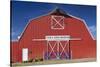 Barn, Farm and Ranch Museum, Elk City, Oklahoma, USA-Walter Bibikow-Stretched Canvas