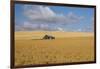 Barn in a field, Moscow, Idaho, USA-Panoramic Images-Framed Photographic Print