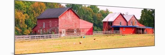 Barn in a field, Route 34, Colts Neck Township, Monmouth County, New Jersey, USA-null-Mounted Photographic Print