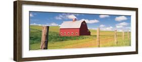 Barn in a Field-null-Framed Photographic Print