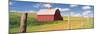 Barn in a Field-null-Mounted Photographic Print