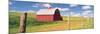 Barn in a Field-null-Mounted Photographic Print