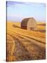 Barn in Harvested Field-Terry Eggers-Stretched Canvas