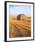 Barn in Harvested Field-Terry Eggers-Framed Premium Photographic Print