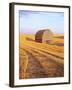 Barn in Harvested Field-Terry Eggers-Framed Photographic Print