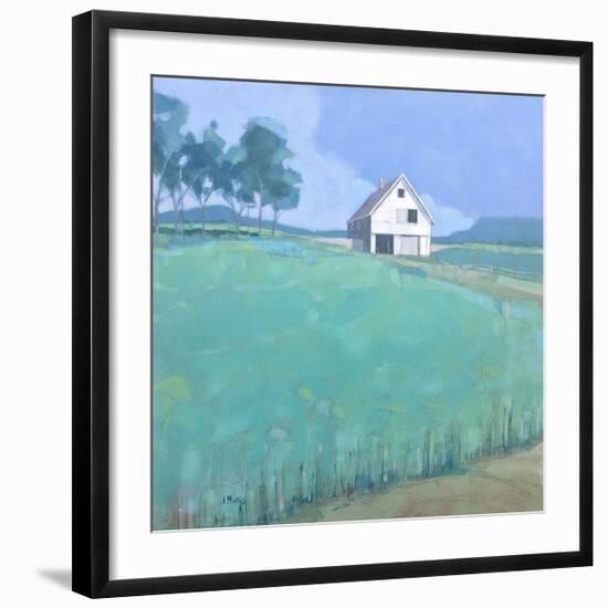 Barn in Midsummer Light-John Rufo-Framed Art Print