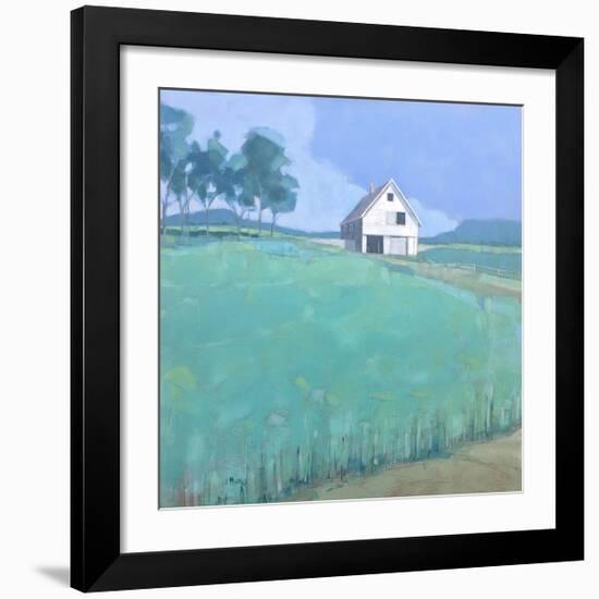 Barn in Midsummer Light-John Rufo-Framed Art Print