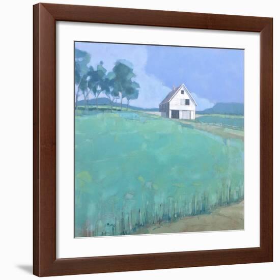 Barn in Midsummer Light-John Rufo-Framed Art Print