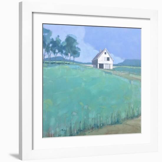 Barn in Midsummer Light-John Rufo-Framed Art Print