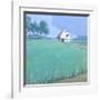 Barn in Midsummer Light-John Rufo-Framed Art Print