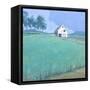 Barn in Midsummer Light-John Rufo-Framed Stretched Canvas