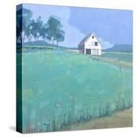 Barn in Midsummer Light-John Rufo-Stretched Canvas