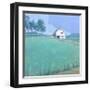 Barn in Midsummer Light-John Rufo-Framed Art Print