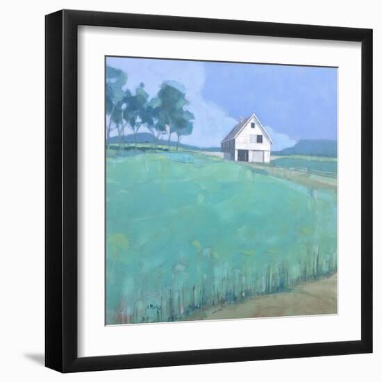 Barn in Midsummer Light-John Rufo-Framed Art Print