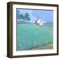 Barn in Midsummer Light-John Rufo-Framed Art Print