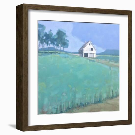 Barn in Midsummer Light-John Rufo-Framed Art Print