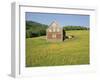 Barn in Rape Field in Summer, Lofoten, Nordland, Arctic Norway, Scandinavia, Europe-Dominic Webster-Framed Photographic Print