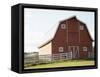 Barn in rural landscape-Marnie Burkhart-Framed Stretched Canvas