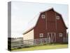 Barn in rural landscape-Marnie Burkhart-Stretched Canvas