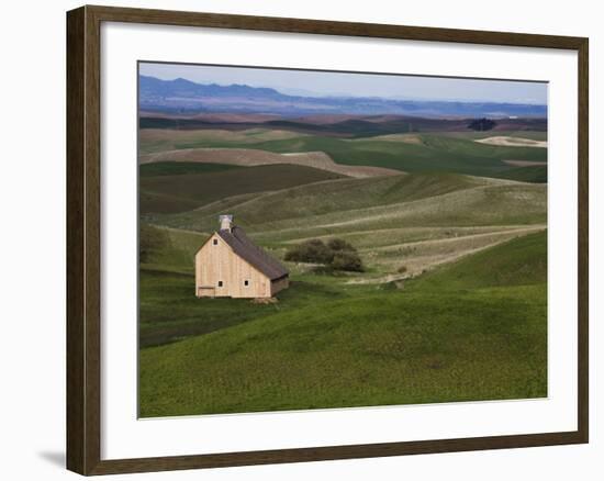 Barn in the Palouse, Idaho, USA-Jean Brooks-Framed Photographic Print