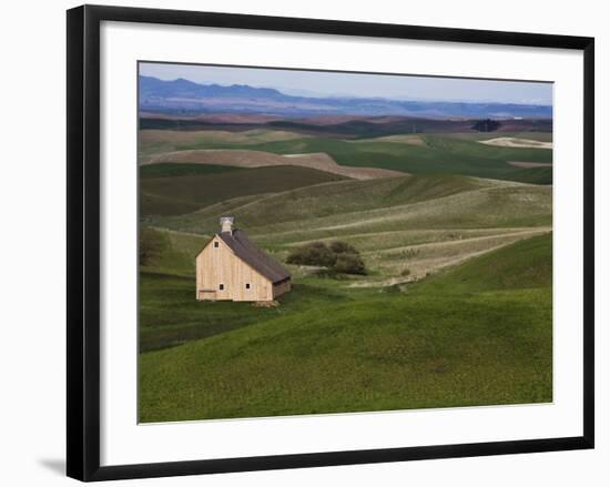 Barn in the Palouse, Idaho, USA-Jean Brooks-Framed Photographic Print