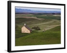 Barn in the Palouse, Idaho, USA-Jean Brooks-Framed Photographic Print