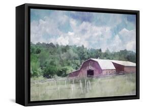 Barn in the Pasture-Kim Curinga-Framed Stretched Canvas