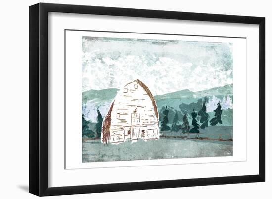 Barn In The Trees-OnRei-Framed Art Print