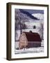 Barn in Winter, Methow Valley, Washington, USA-William Sutton-Framed Photographic Print