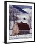 Barn in Winter, Methow Valley, Washington, USA-William Sutton-Framed Photographic Print