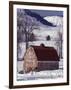 Barn in Winter, Methow Valley, Washington, USA-William Sutton-Framed Photographic Print