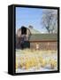 Barn in Winter-Scott T. Smith-Framed Stretched Canvas