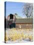 Barn in Winter-Scott T. Smith-Stretched Canvas