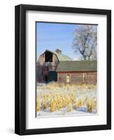 Barn in Winter-Scott T. Smith-Framed Photographic Print