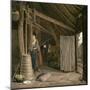 Barn Interior with a Maid Churning Butter-Govert Dircksz. Camphuysen-Mounted Giclee Print