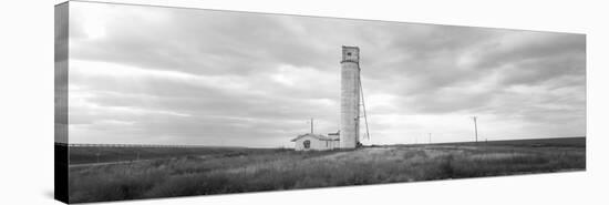 Barn Near a Silo in a Field, Texas Panhandle, Texas, USA-null-Stretched Canvas