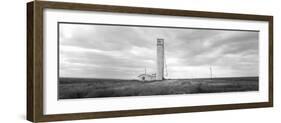 Barn Near a Silo in a Field, Texas Panhandle, Texas, USA-null-Framed Photographic Print