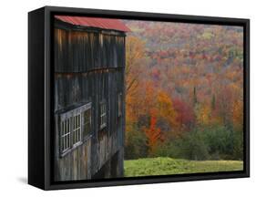 Barn Near Lush Hill, North Landgrove, Green Mountains, Vermont, USA-Scott T. Smith-Framed Stretched Canvas