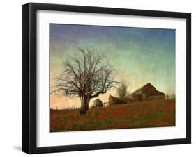 Barn on the Hill-Chris Vest-Framed Art Print